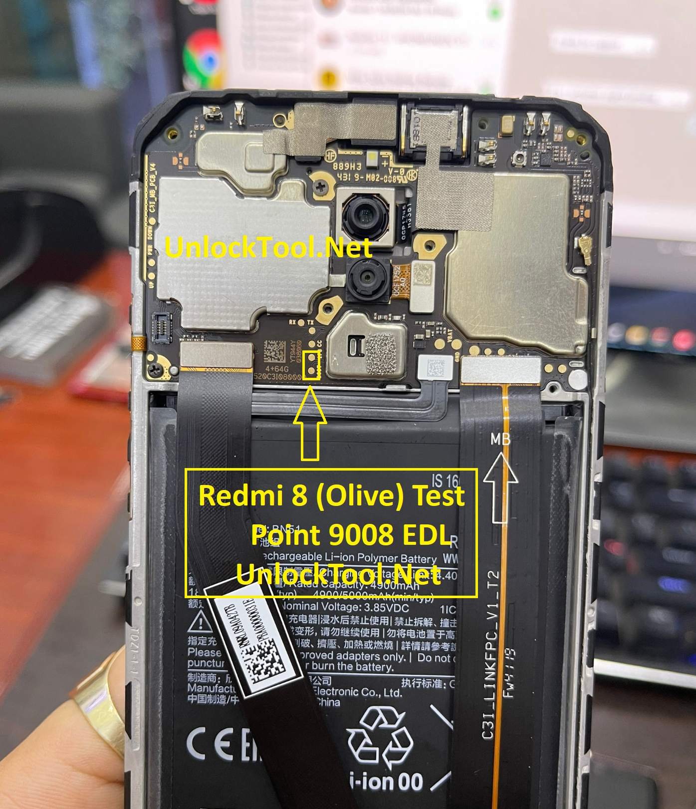 Xiaomi Redmi 8 Test Point / EDL Point